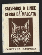 Lince Da Serra Da Malcata. Autocolante Da Campanha Nacional 'salvamos O Lince Da Serra Da Malcata, Portugal. Lynx. Luchs - Animales