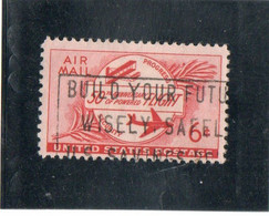 ETATS - UNIS    1953  Poste Aérienne  Y.T. N° 46  Oblitéré - 2a. 1941-1960 Usados