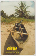 EQUATORIAL GUINEA - Wooden Boat , CN: 8 Digits, 30 U, Used - Guinea Ecuatorial