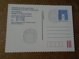 D191091  Hungary  - Postcard  Budapest - 1996   International Stamp Exhibition Handstamp - Covers & Documents