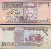 JORDAN - 1/2 Dinar AH1415 / 1995AD P# 28a Middle East Banknote - Edelweiss Coins - Jordanië