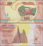 MADAGASCAR - 500 Ariary ND (2017) P# 99 Africa Banknote - Edelweiss Coins - Madagascar