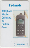 BURKINA FASO - Telmob - Blue, CN: 8 Yellow  Digits, 50 U, Used - Burkina Faso