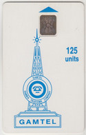 GAMBIA - Logo - Blue , CN: C45000824, 125 U, Used - Gambia