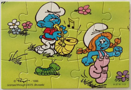 Kinder Puzzle : K97 N113  Schlümpfe – Serie 2 1996 - Schlümpfe - 3 - Puzzles