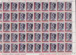 1968 Italia Italy Repubblica GONZAGA 50 Serie In Foglio MNH** Sheet - Feuilles Complètes