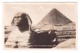 EGYPT // CAIRO // THE ENIGMATIC SPHINX AND THE CHEOPS PYRAMID // 1930 - Sfinge