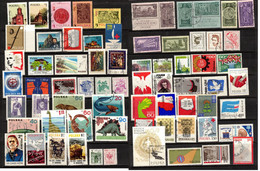 POLAND POLEN POLOGNE COLLECTION 68 USED VARIOUS STAMPS MANYY WITH GUM  History Dinosauries - Colecciones