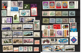 POLAND POLEN POLOGNE COLLECTION 62 USED STAMPS MOSTLY WITH GUM Boats Coins - Colecciones