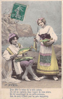 CPA Fête - 1er Avril - Couple De Pêcheurs Avec Leurs Poissons - April Fool's Day