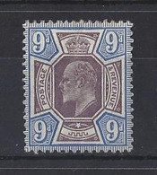 GB.....KING EDWARD...VII..(1901-10.)...." 1902.."...9d........SG250....HAS MARK ON GUM, CREASED...(CAT.VAL.£140...)...MH - Nuovi