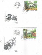 Year 2022 - National Stud Kladruby Nad ( Over ) Labe, Set Od 4 FDC's - FDC