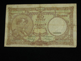 BELGIQUE - 20 Vingt Francs- Twintig Frank 1943 - Nationale Bank Van Belgie **** EN ACHAT IMMEDIAT ****. - Other & Unclassified