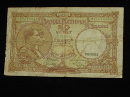 BELGIQUE - 20 Vingt Francs- Twintig Frank 1941 - Nationale Bank Van Belgie **** EN ACHAT IMMEDIAT ****. - Sonstige & Ohne Zuordnung