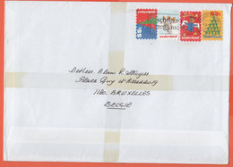 OLANDA - NEDERLAND - Paesi Bassi - 2003 - 4 Stamps - Medium Envelope - Viaggiata Da Nieuwegein Per Brussels, Belgium - Lettres & Documents