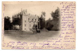 SAINT JULIEN L'ARS --1903 -- Le Chateau Vue De La Prairie  (animée, Attelage )..cachet St Julien L'Ars-.........à Saisir - Saint Julien L'Ars