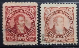 ARGENTINA 1890 - Canceled - Sc# 77 - 2 Color Variations - Gebraucht