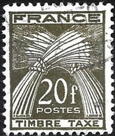 France 1947 - Mi P 90 - YT T 87 ( Postage Due : Sheaves Of Wheat ) - Used Stamps