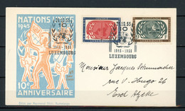 Z18-3 Luxembourg FDC N° 498 + 499  A Saisir !!! - Lettres & Documents