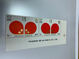 Hong Kong Stamp 1972 Rat New Year Pair  MNH - Hojas Bloque