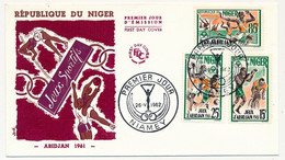 NIGER - 3 Enveloppes FDC - 2 Séries "JEUX D'ABIDJAN" - NIAMEY - 26/5/1962 - Sonstige & Ohne Zuordnung