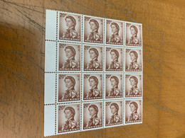 Hong Kong Definitive QE The Second 1962 16copies Rare MNH - Blocks & Kleinbögen