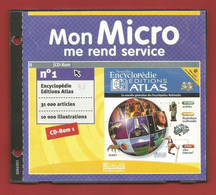 C.D. « EDITIONS ATLAS » Mon Micro Me Rend Service N°1 (98) - CD-ROM 1 - 31000 Articles   X1 Phots - CD