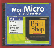 C.D. « EDITIONS ATLAS » Mon Micro Me Rend Service N°2 (92/96) - Print Shop,pour Créer Cartes.....   X1 Phots - CD