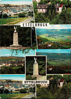 Luxembourg Luxemburg  2 Cartes Postales Ettelbruck Monument Général Patton, Différentes Vues - Ettelbruck