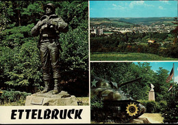 Luxembourg Luxemburg  Carte Postale Ettelbruck, Monument Patton, Char Blindé Cherman, Vue Panoramique - Ettelbrück