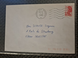 LETTRE Poste Aux Armées 1986 Pour Sélestat - Andere & Zonder Classificatie