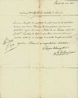 1821 De Laval Mayenne  Marque Postale 51 LAVAL  LETTRE  Prosper Delauney Négociant Homme Politique  => Le Couteulx Rouen - 1800 – 1899
