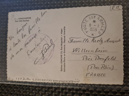 LETTRE Poste Aux Armées 1956 F.M. Constantine Pont De Sidi Rached Khenchela - Otros & Sin Clasificación