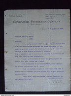 1906 Continental Petroleum Company Anvers Commande De Trains De Wagons Pour Citernes Lettre à Théodore Gravez à Mons - Verkehr & Transport