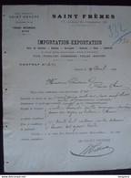 1899 Saint Frères Anvers Tissage Mécanique à Ath Fils Ficelles Cordages Toiles Baches Contract Théodore Gravez à Boussu - Vestiario & Tessile
