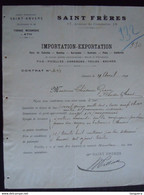 1899 Saint Frères Anvers Tissage Mécanique à Ath Fils Ficelles Cordages Toiles Baches Contract Théodore Gravez à Boussu - Textilos & Vestidos