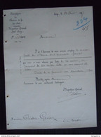 1897 Compagnie Du Chemin De Fer Inspection Générale Nord-Belge Liège Lettre Pour Gravez à Boussu - Transports