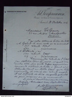 1906 Traverses De Chemin De Fer Ad. Verspreeuwen Anvers Lettre Pour Gravez à Mons Belgique - Transport