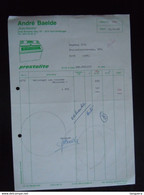 1983 André Baelde Auto-Electric Gent-Gentbrugge Prestolite Faktuur Voor Koplamp Mercedes - Automobilismo