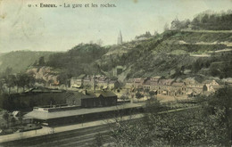 Belgium, ESNEUX ESNEU, La Gare Et Les Roches, Railway Station (1910s) Postcard - Esneux