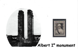 1952 * RUANDA-URUNDI = RU 107 MH KING ALBERT MONUMENT  (12.8 X 9.3 Mm) WITH 1 MH STAMP - Ruanda- Urundi