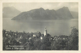 Europe Switzerland Zurich USTER Vierwaldstattersee Vitznau Lake Scene Burgenstock Stanserhorn Postcard - Uster