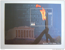 België Belgique 2004 JO OS Athene Olympische Vlam Flamme BL 114 3306 Yv 3293 Bloc 104 MNH ** - 2002-… (€)