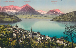 Europe Switzerland Zurich USTER Vierwaldstattersee Vitznau And Snow Mountains Postcard - Uster