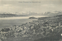 Europe Switzerland Zurich HORGEN Panorama Vom Huhnerbuhl Aus Postcard - Horgen