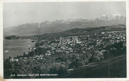 Europe Switzerland Zurich HORGEN Und Die Glarneralpen 1938 Postcard - Horgen