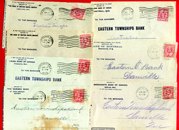 1909 - 7 Lettres Pour DANVILLE (QUE) - Tp Edouaard VII N° 79 - Devant D'enveloppe - Only Front Of Envelope - Covers & Documents