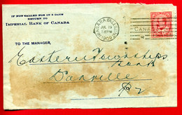 1909 - Lettre De NIAGARA FALLS Pour DANVILLE - Tp Edouaard VII N° 79 - Devant D'enveloppe - Only Front Of Envelope - Briefe U. Dokumente