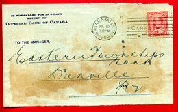 1909 - Lettre De NIAGARA FALLS Pour DANVILLE - Tp Edouaard VII N° 79 - Devant D'enveloppe - Only Front Of Envelope - Covers & Documents