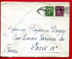 1948 - Lettre Du Canada Pour Paris - Tp Charles VI N° Yt 205 + 207 - Lettres & Documents
